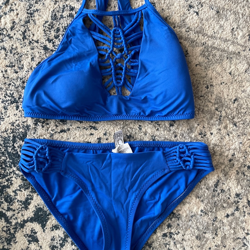 Becca halter cut out bikini.